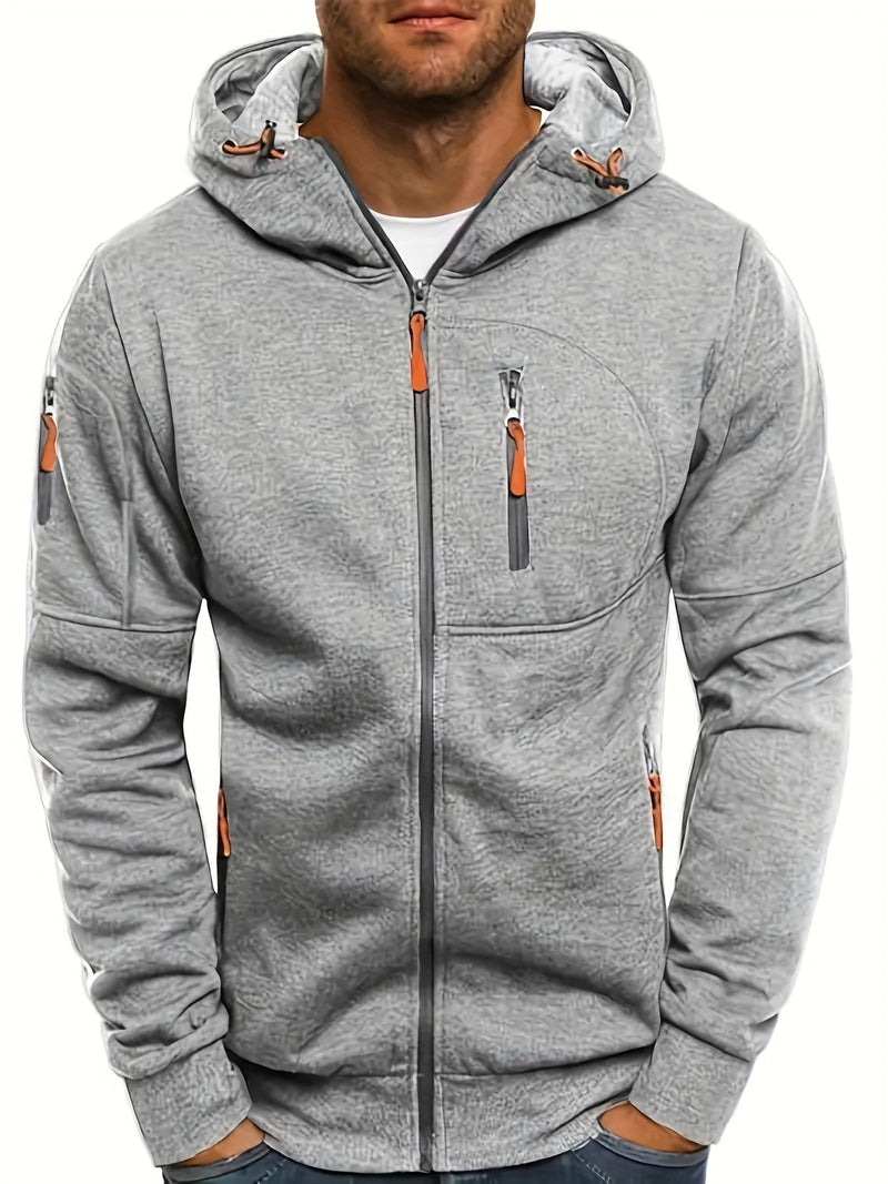 Casual sportieve heren hoodie met relaxte pasvorm – Noah