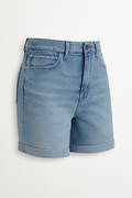 Casual denim dames shorts met zakken – Milou