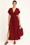 Zomerjurk Hoge Taille Losse Pasvorm Maxi – Tara