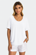 Comfortabel casual dames T-shirt met losse pasvorm – Elise