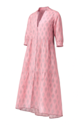 Casual damesjurk met V-hals en print – Hiley