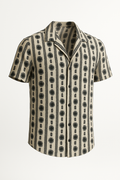 Casual overhemd met funky print en kraag – Milan