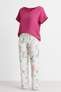 Zomer Set Vrouwelijk Comfort Bloemenprint – Alurea