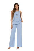 Zomer Set Dames Lichtgewicht Elegant Bladprint – Elvarra