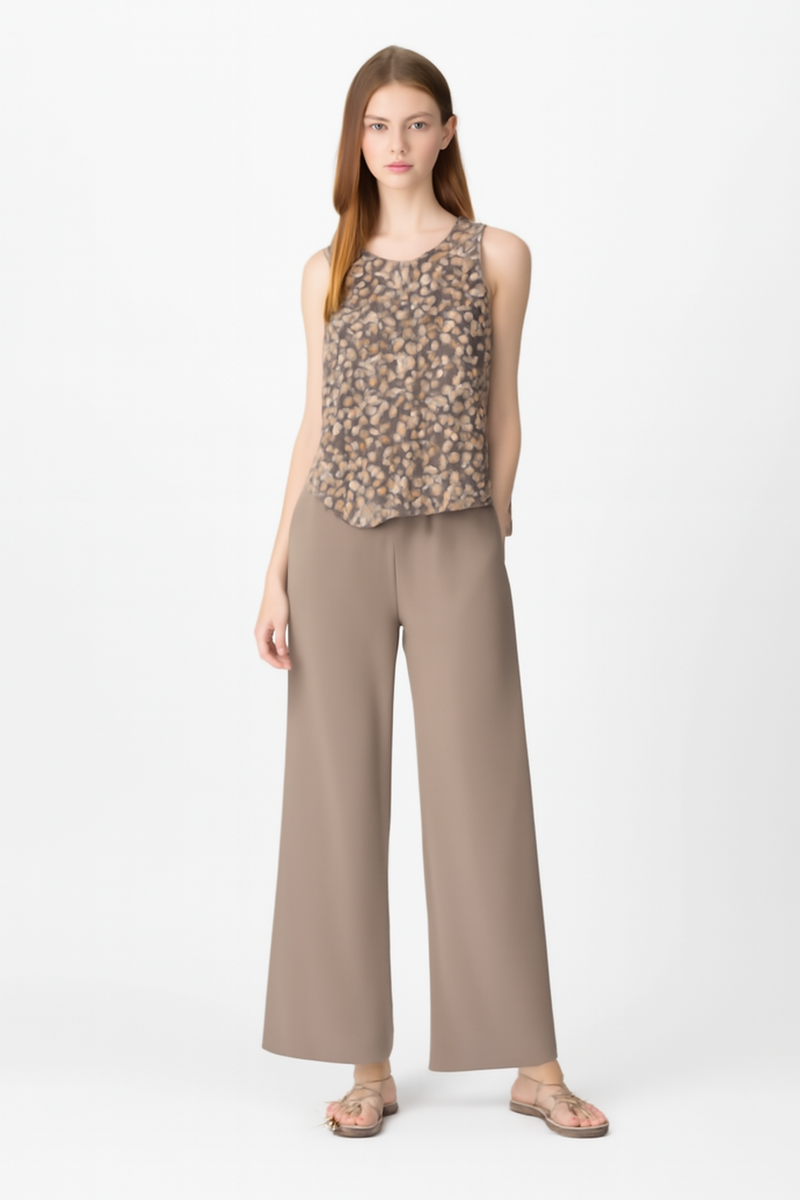 Zomer Set Dames Lichtgewicht Elegant Bladprint – Elvarra