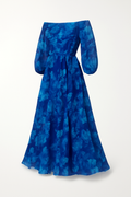 Zomer maxi jurk dames bloemen elegant luchtig - Tholinde