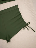 Stretchy Bikiniset met Tie-Side Shorts en Elegante Fit – Elvarine