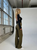 Wijde pantalon met hoge taille voor dames – Luna