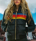 Trendy en warm pufferjack met kleurblok – Sophie
