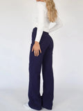 Dames wijde pantalon elegant comfortabel en tijdloos design – Nayira