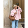 Oversized gebreide trui met ronde hals voor dames – Fleur