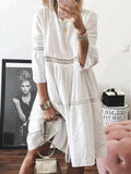 Boho borduurjurk met elegante pasvorm – Kayla