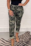 Camouflage Broek Dames Comfort Chic Look – Revyra