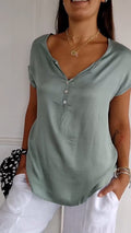 Elegante V-hals Blouse voor Dames – Sophie