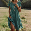 Flowy Midi Jurk met Bloemenprint voor Dames – Els