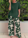 Tweedelige casual dames set met top en broek – Emma
