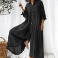 Linnen dames jumpsuit oversized luchtig stijlvol – Ruvina