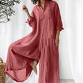 Linnen dames jumpsuit oversized luchtig stijlvol – Ruvina