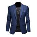 Heren slim-fit blazer met één knoop – Nicolas