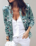 Bomberjack met bloemen voor dames – Fleur
