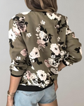Bomberjack met bloemen voor dames – Fleur