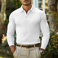 Heren slim-fit polo met colorblock design – Tobias