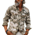 Camouflage Overhemd Heren met Kraag en Zak – Hunter