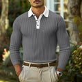 Heren slim-fit polo met colorblock design – Tobias