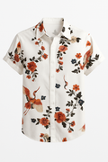 Heren Ontspannen Flight of Flowers Polo met Korte Mouwen – Ohana