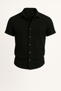 Casual corduroy herenoverhemd met korte mouwen – Joris