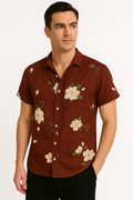 Heren Hawaii-overhemd met vintage bloemenprint – Luca
