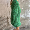 Dames gehaakte trui V-hals langemouw elegant warm – Lymira