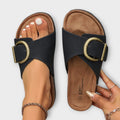 Ergonomische dames sandalen met verstelbare gesp – Nolia