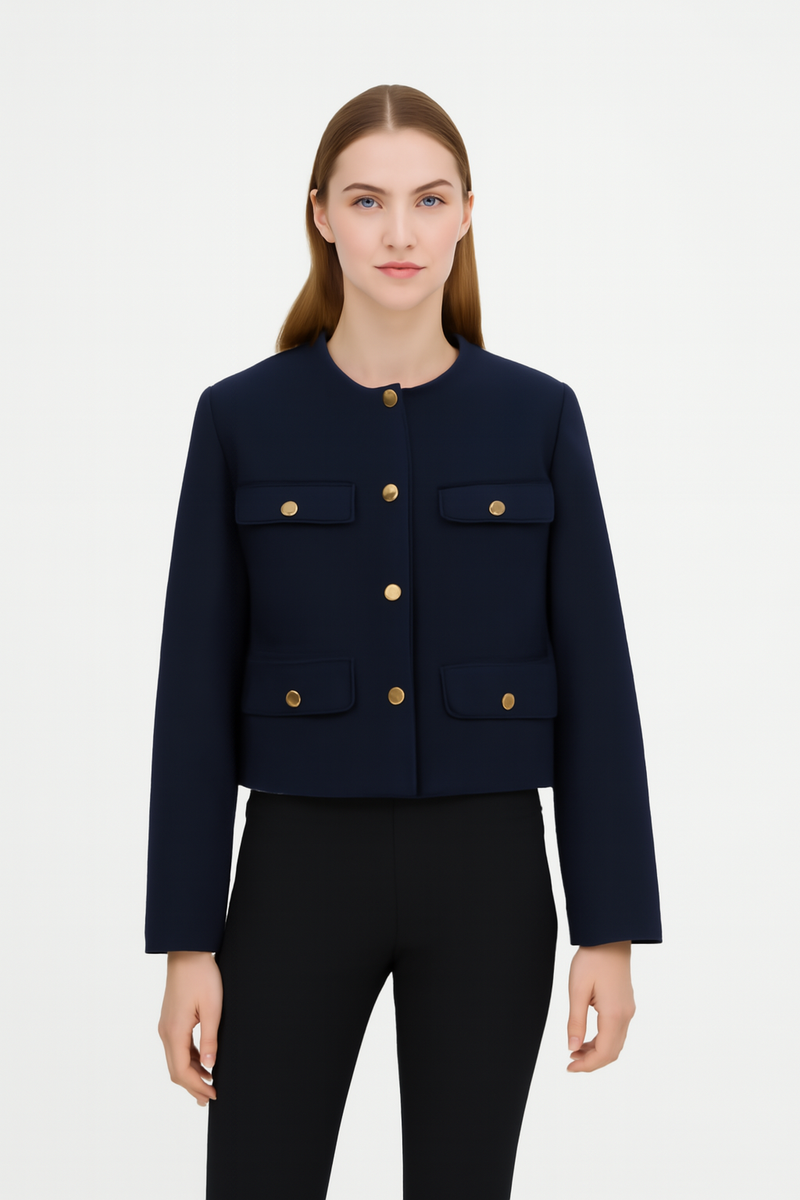 Zakelijke Blazer met Metalen Knopen – Diana