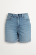 Casual denim dames shorts met zakken – Milou