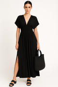 Zomerjurk Hoge Taille Losse Pasvorm Maxi – Tara