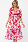 Zomerjurk van biologisch katoen in elegante stijl – Maristella
