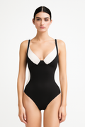 Bodycon Badpak met Luipaardprint en Strakke Pasvorm – Velarisse