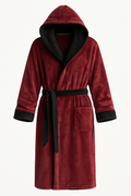 Zachte fleece badjas met capuchon voor wintercomfort – Joep