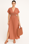 Zomerjurk Hoge Taille Losse Pasvorm Maxi – Tara