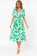 Zomerjurk van biologisch katoen in elegante stijl – Maristella