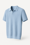 Elegante polo met korte mouwen in effen kleur – William