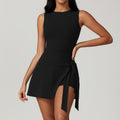 Dames sportieve mini jurk met ingebouwde short en stretch – Naylinn
