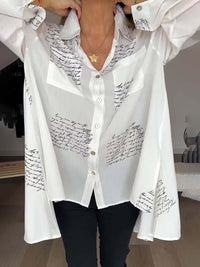 Casual damesoverhemd met elegante wikkelsnit – Seriva