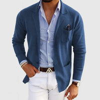 Heren blazer van premium katoen met moderne pasvorm – Alaric