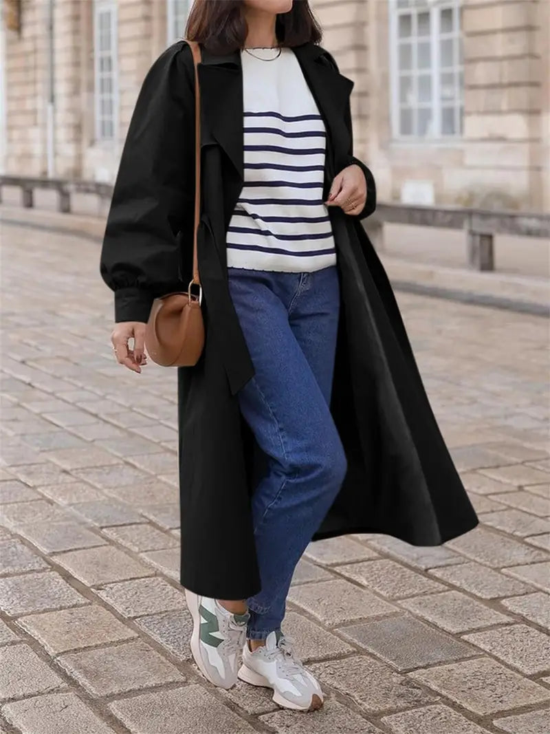 Tijdloze dames trenchcoat met ceintuur – Olivia