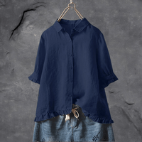 Losse Button Down Blouse met Elegante Pasvorm – Sophie
