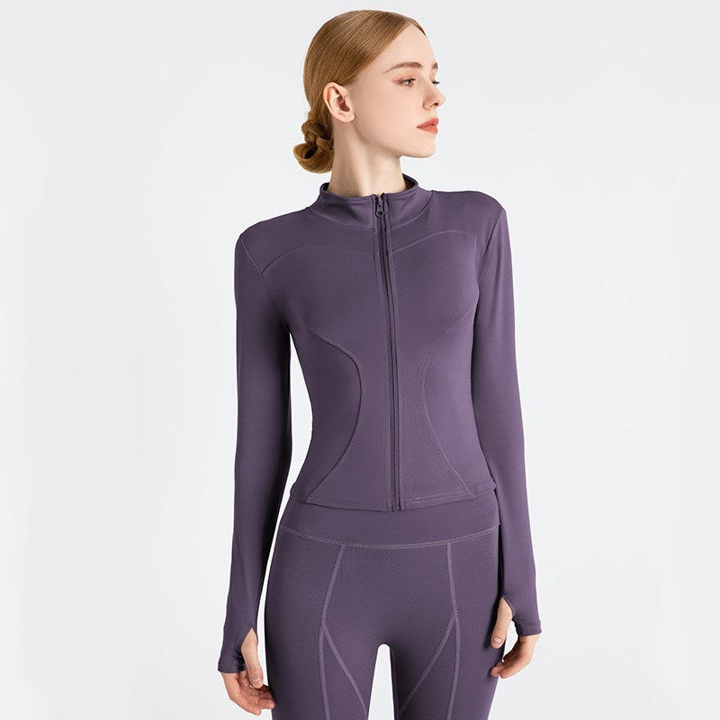 Dames sportjack getailleerd lichtgewicht ademend en trendy – Ravynna