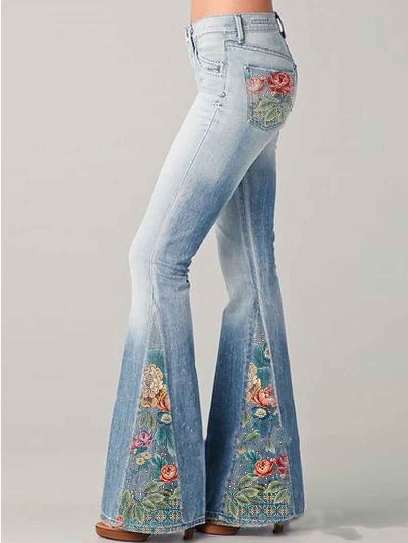 Trendy Flared Jeans voor Dames - Annika
