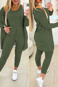 Elegant dameskleding set met fleece comfort – Grietje